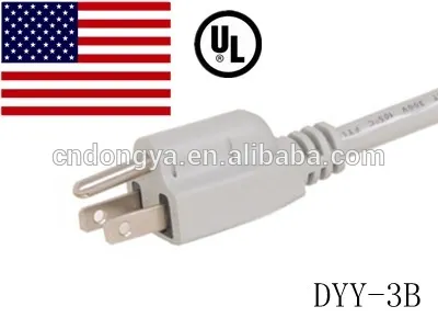 5 A 125V power cord U.S.A. North American series power cord with UL ,CUL, certification