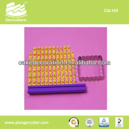 cookie making tools plastic alphabet frill cookie cutters