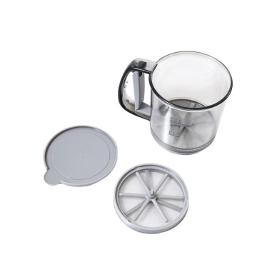 2 Layer Manual Plastic Flour Shaker for Precision Baking