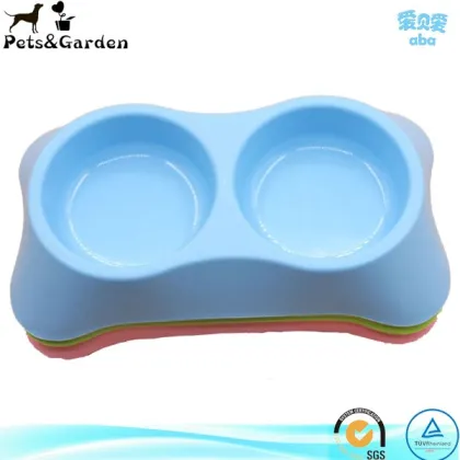wholesale PP plastic coin dog bowl with rubber ring.