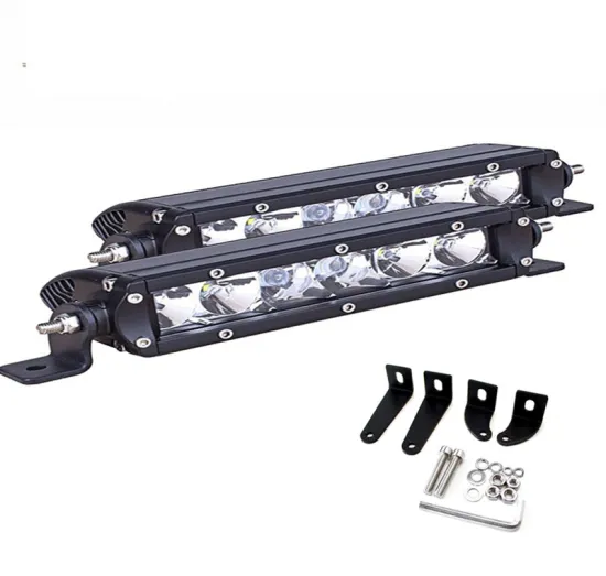 12 volt 24 volt Flood Spot waterproof super slim 8" 30w high quality led light lamp bar