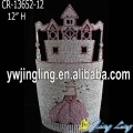 Special Pink Rhinestone Castle Princess Pageant Crown