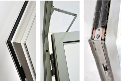 Door Leafs with Aluminum Profiles for Automatic Swing Doors