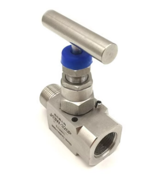 SS304/316 Stainless Steel Needle Valve with High-Pressure Welding and Internal Thread for Pressure Gauge