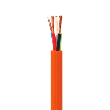 2 &amp; 3Core &amp; Earth PVC Circulaire oranje kabel