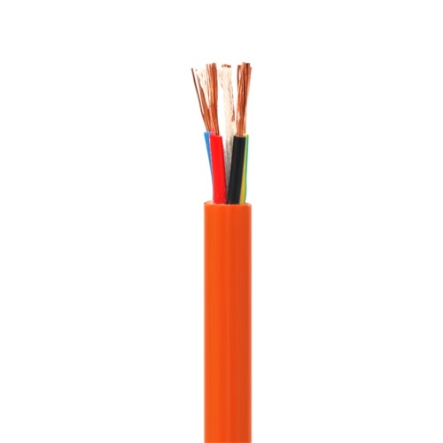 Câble orange circulaire circulaire en PVC 2 et 3Core et Terre