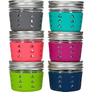 Custom Silicone Mason Jar Protector Sleeve