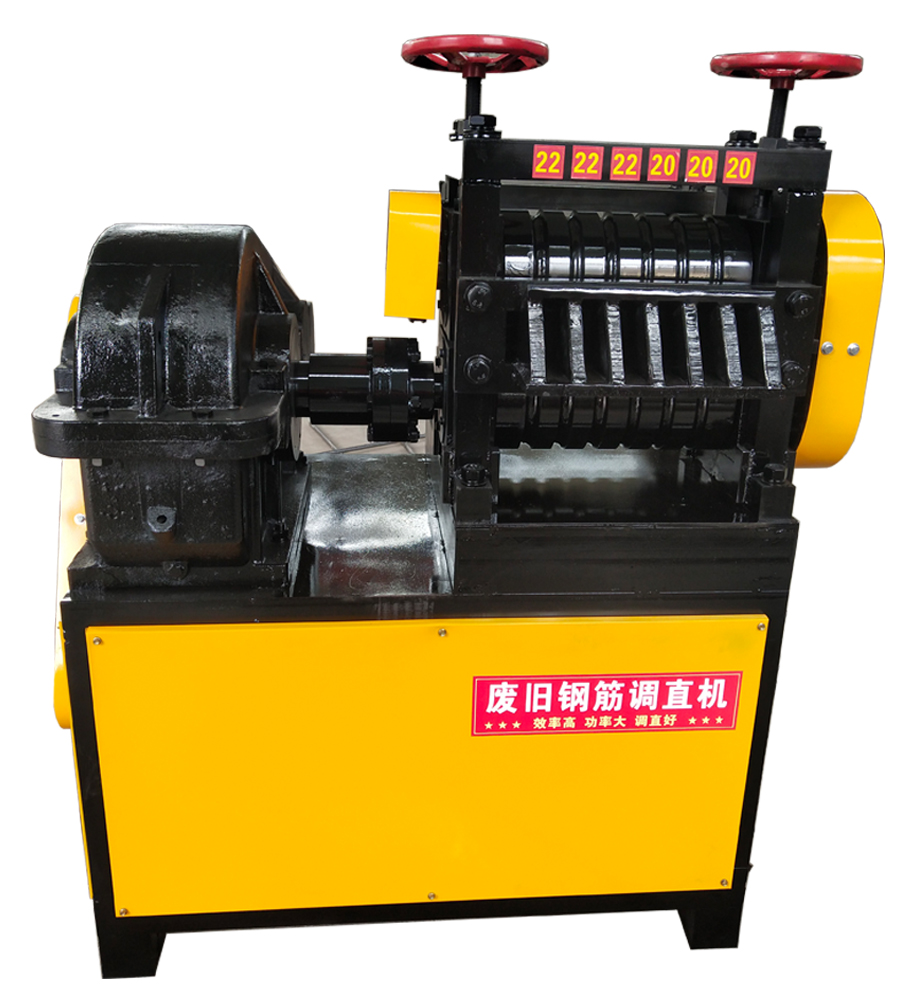 Waste and old steel straightening machine