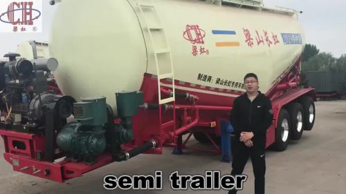 3 Alxe Dry Bulk Cement Powder Tanker truck Trailer