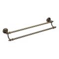 Accessoires de salle de bain au fini bronze Porte-serviettes double