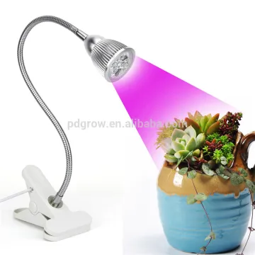 5 LED Grow Lights 5W LED Clip Desk Lamp with 360 Degree Flexible Gooseneck Lights