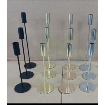 Dîner de table personnalisé Decorative Metal Candlestick Porte