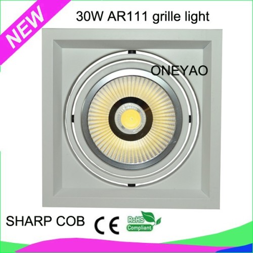 high quality 2637lm 30W LED AR111 downlight