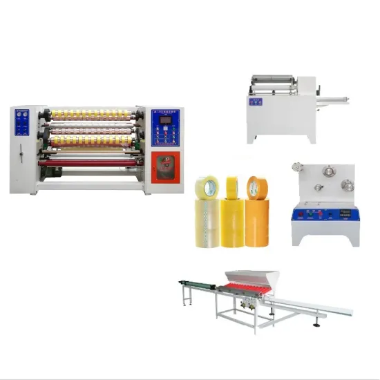 China Factory Auto BOPP Tape Slitting Machine for Cardboard Box Sealing and Packaging