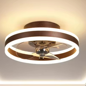 Hot Sale Ceiling Fan Lamp: Bedroom, Invisible, Variable Frequency, Silent, 110V/220V - Nordic Style for Living Room