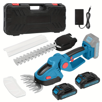2-in-1 Grass Shear & Hedge Trimmer - 21V/24V/36V Battery-Powered Garden Cutter