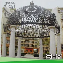 home house wrought iron metal gazebo pavilion for decoration