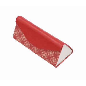 Magnetic Folding Glasses Case with Custom Logo Triangle Design