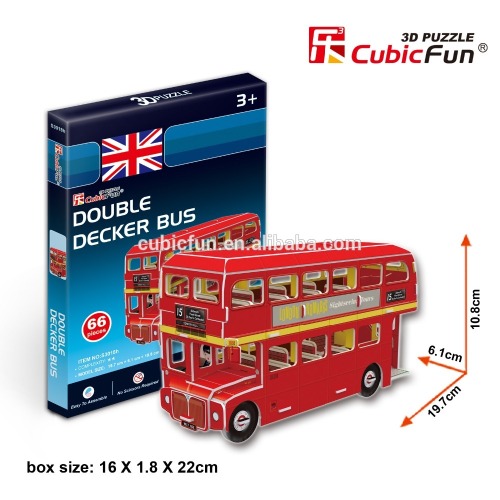 Double Decker London Bus educational puzzle toys for 2012 europe