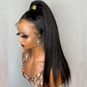 OEM Top Transparent Hd Front Wigs Human Hair 360 transparent lace frontal 40inch full wig