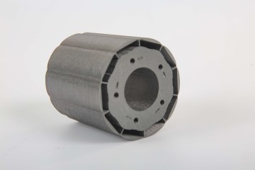 Stator and rotor for air-cooled electric motor