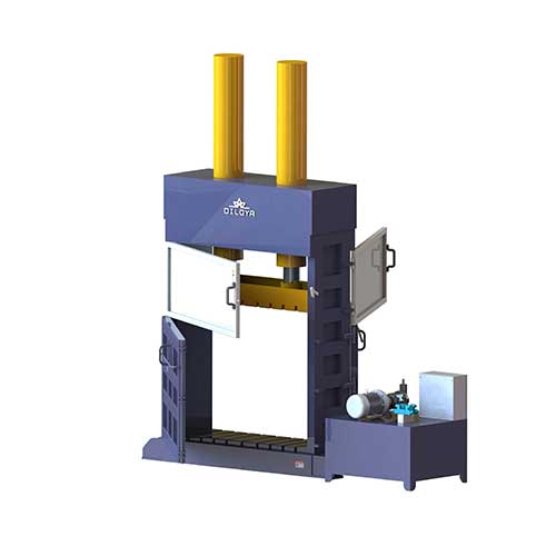 Máquina de prensa de enfardamento de fibra de fibra hidráulica