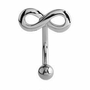 Chirurgische Stahl Micro Curved Barbell mit Infinity