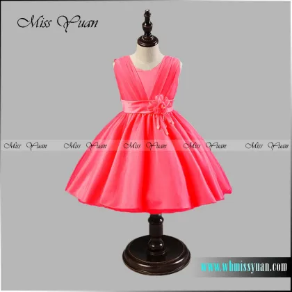 Shiny Toddler V-Neck Birthday Party Wedding Flower Girls Dresses