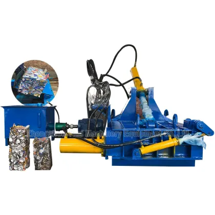 Zhengzhou Auto Waste Metal Baler for Scrap Aluminum Cans and Horizontal Scrap Metal Balers