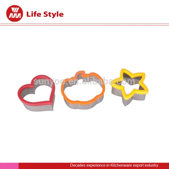 high grade silicone/stainless steel cake/cookies mould colorful bakeware