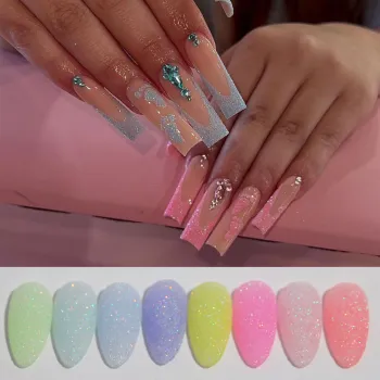 New Arrival Pink Glitter Fantasy Pixie Nail Powder