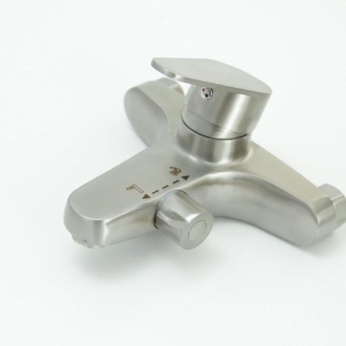 Brushed Nickel SS Water saving Shower mixer faucet