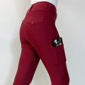 Classic Red Women&#39;s Breathable Equestrian Pants