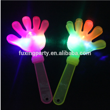 fuxing flashing hand clapping, flashing hand shoot, palm shoot, fingers hand, concert clap hand tools, led hand clap toy factory