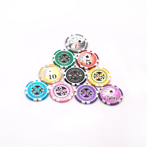 Hologramm-Aufkleber Casino ABS Metal Slug Poker Chips