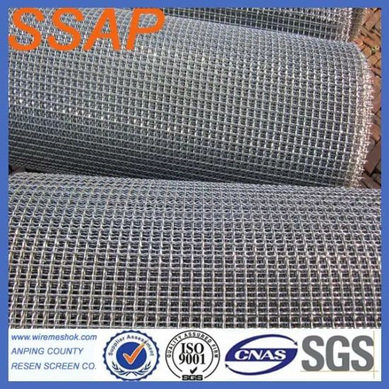 low price high quality 304 stainless steel crimped wire mesh