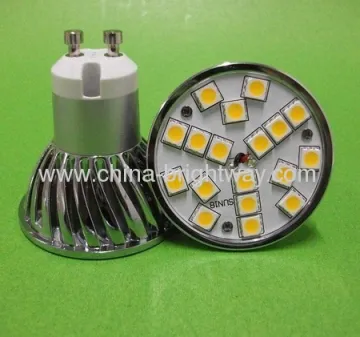 3.5watt Gu10 Led Spotlight Smd5050 18leds Aluminium Housing 