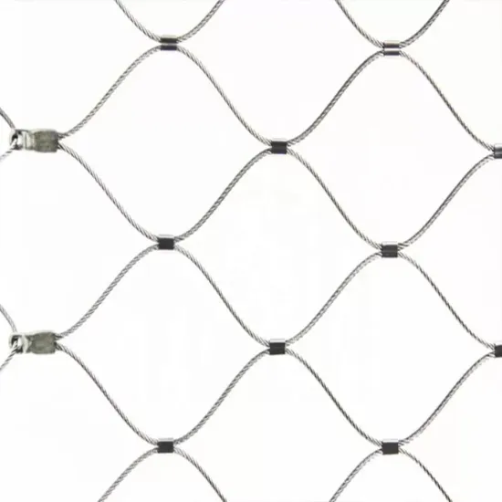 Flexible 304 316 Stainless Steel Wire Rope Mesh for Zoo and Bird Netting