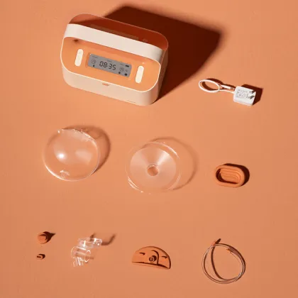 Electric Rechargeable Cone Hand Bra Breast Pump Night