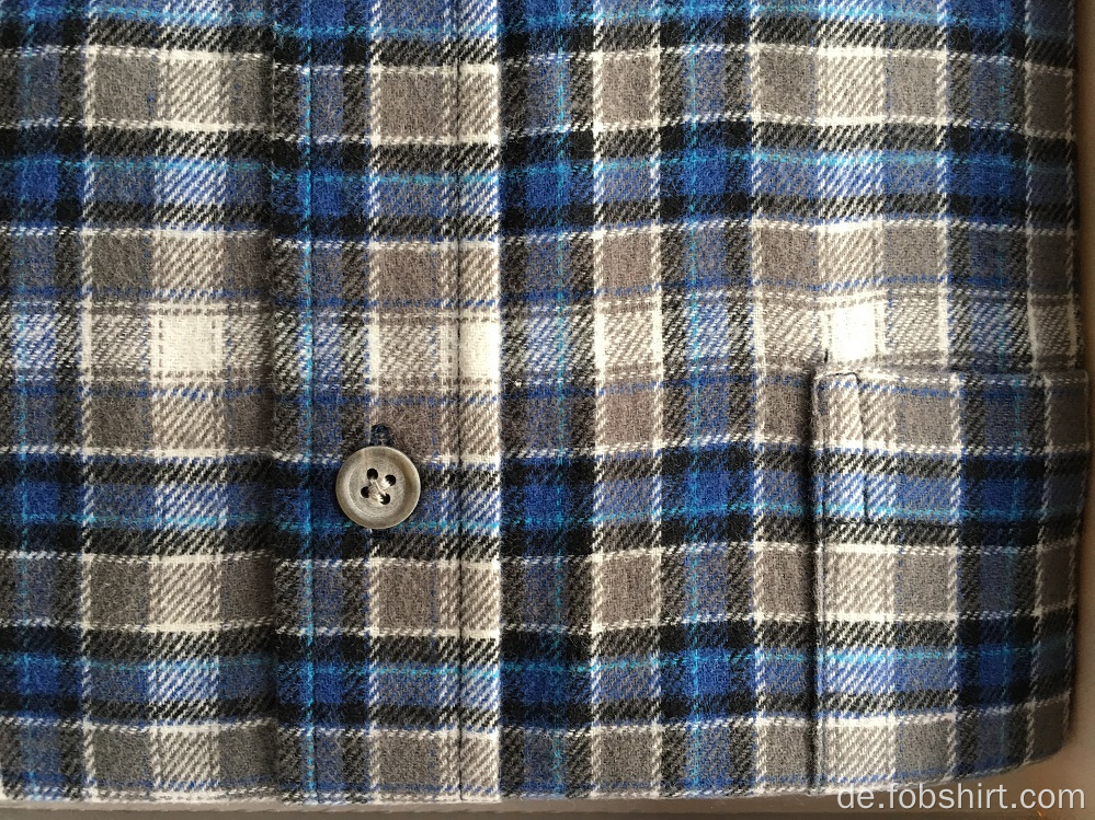 Flanell Stoff Business Shirt