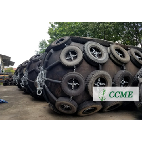 Marine dock pneumatic rubber fender