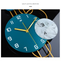 Large Modern Silent Metal Wall Clock