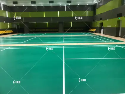 Enlio safest, most durable indoor badminton surface