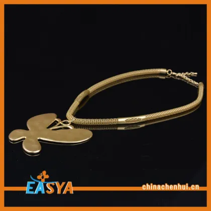 Gold Jewelry Gold Butterfly Pendant Necklace