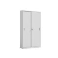 White Tall Metal Sliding Door File Cabinet