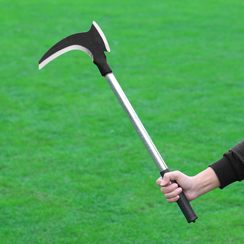 Long handle farmers garden harvesting hook axe agricultural tools sickle outdoor weeding tree agricultural sickle