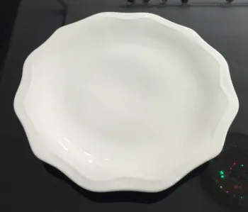 Porcelain round plate, white porcelain plate, factory price plate for hotels
