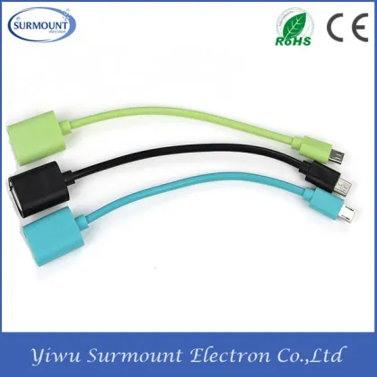 Hot Selling Micro USB OTG Adapter Cable Wholesale Micro USB OTG Cable for Samsung