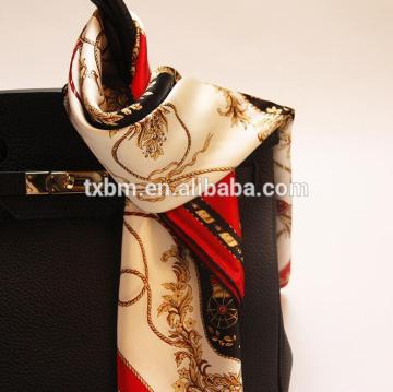 Hot Christmas gift, printed silk scarf, 2016 latest design satin scarf 14mm, a fine Birthday present