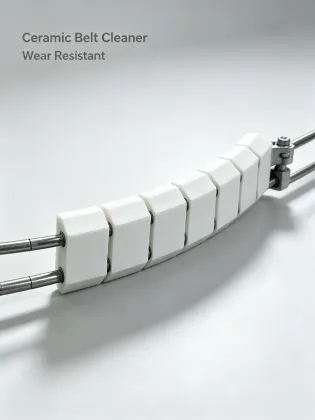 Mine conveyor belt belt sweeper